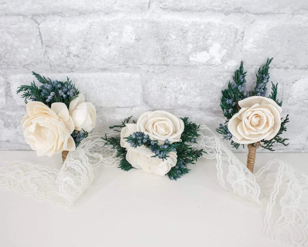 Juniper Boutonniere and Corsage Kit