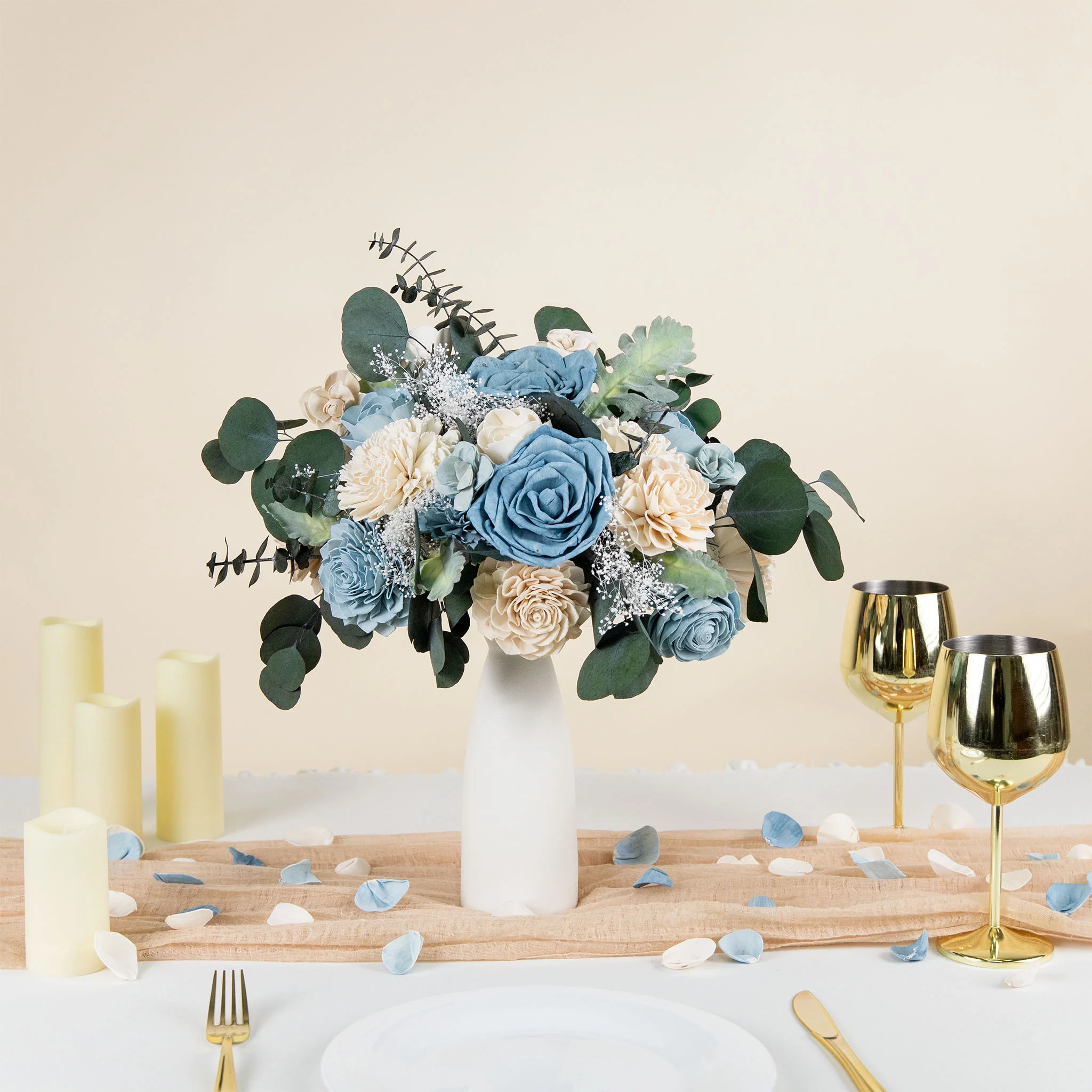 Luxe Ivory Vase Centerpiece
