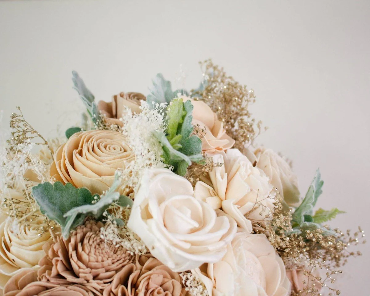 Nearly Nude Bridal Bouquet - Image 5