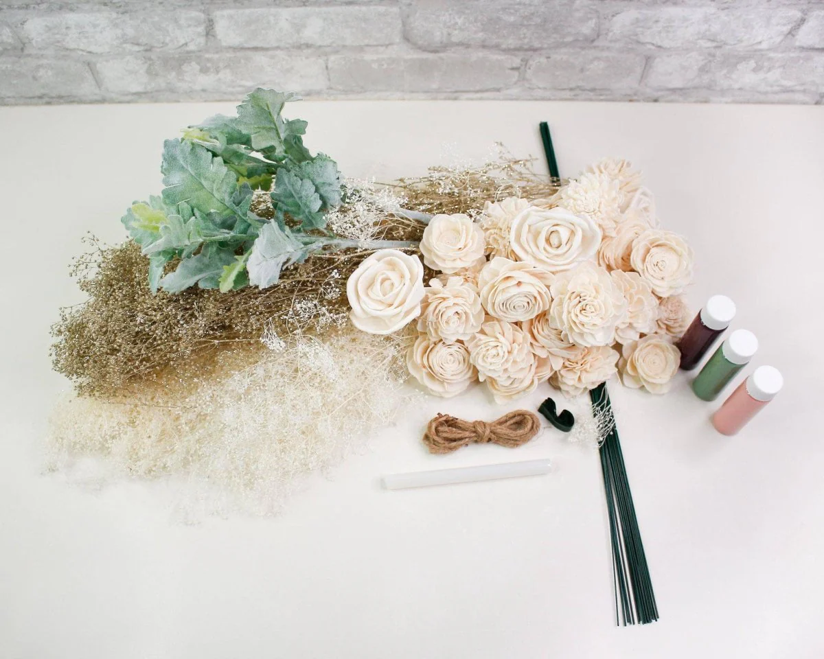 Nearly Nude Bridesmaid Bouquet - Image 11