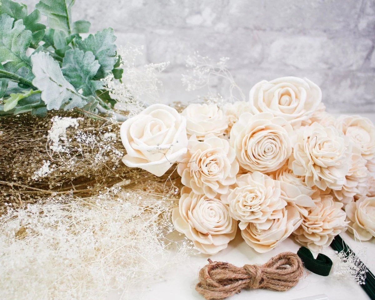 Nearly Nude Bridesmaid Bouquet - Image 12