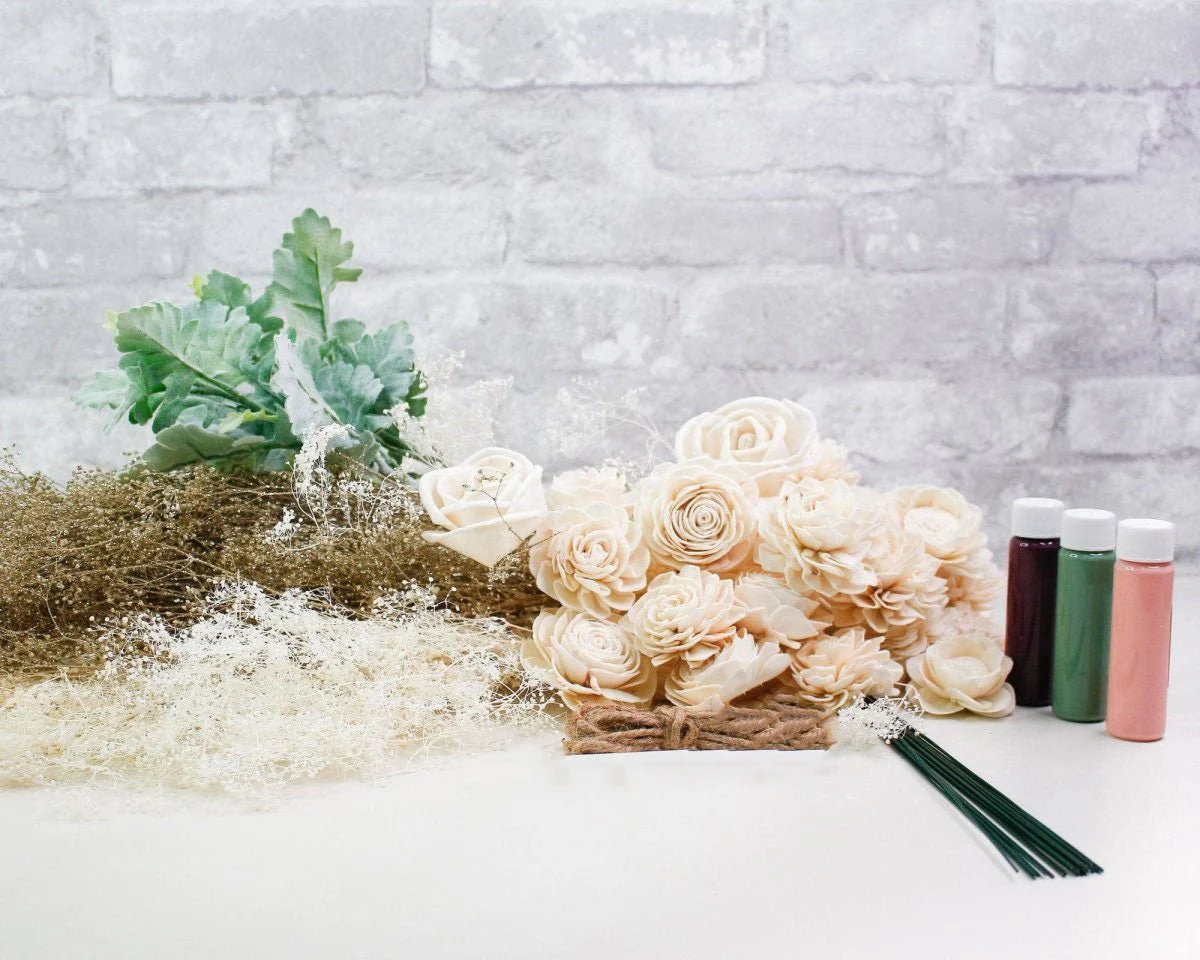 Nearly Nude Bridesmaid Bouquet - Image 15