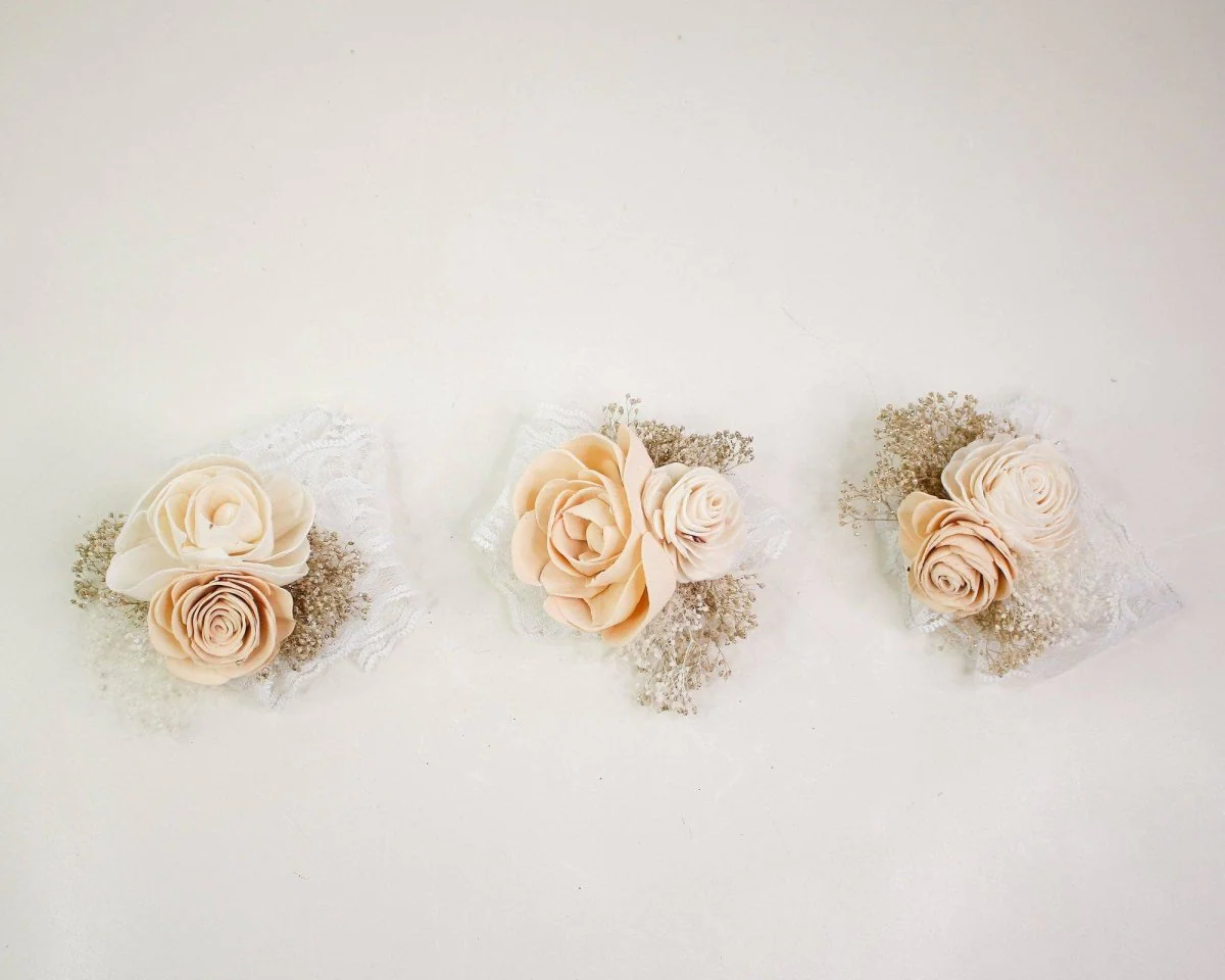 Nearly Nude Corsage (Set of 3) - Image 7