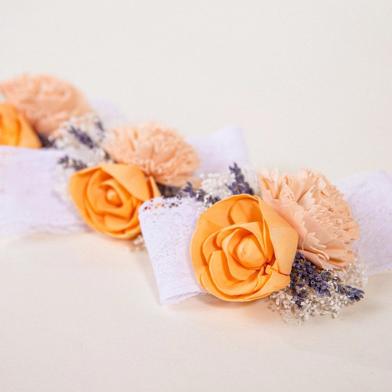 Peach Dawn Corsage (Set Of 3)