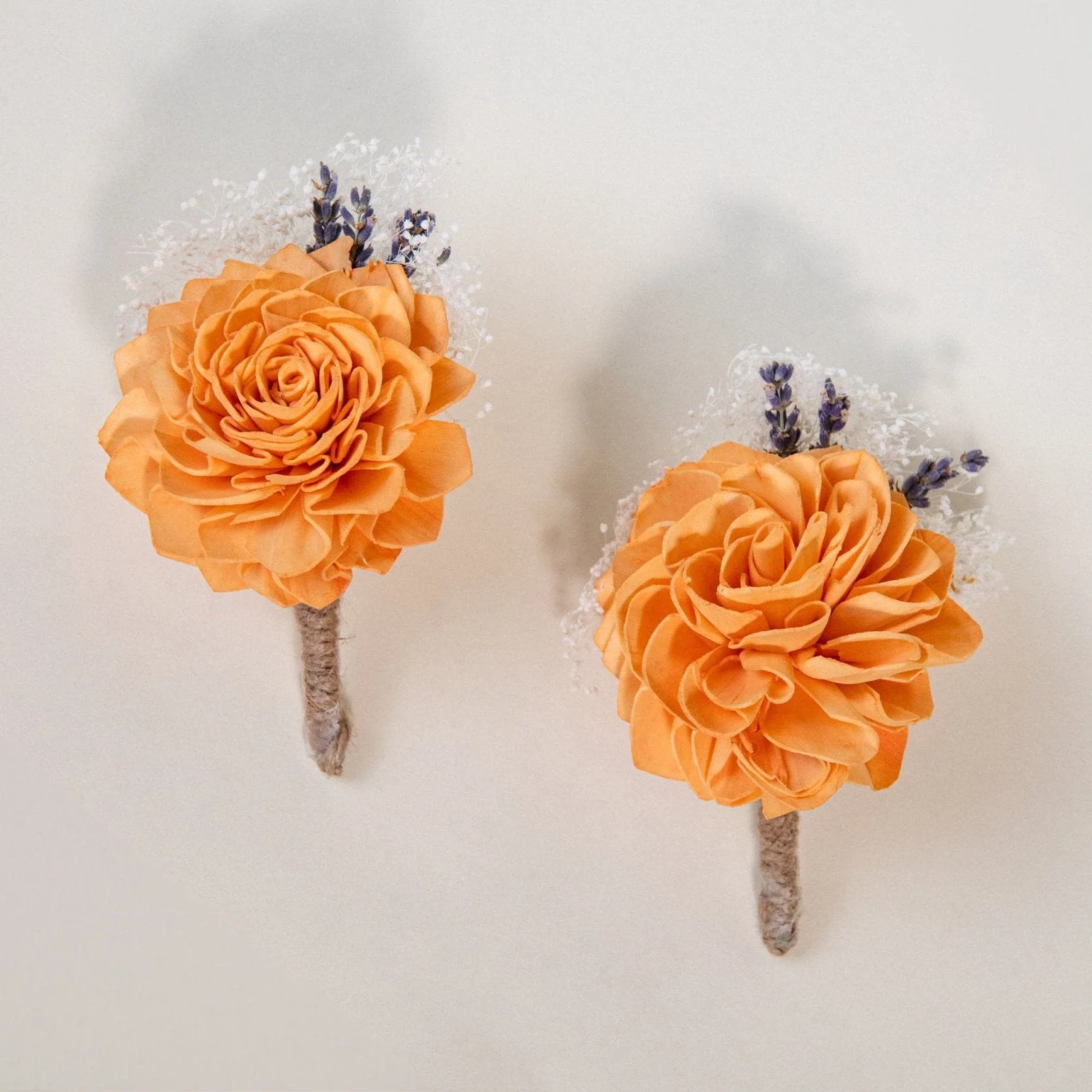 Peach Dawn Father's Boutonniere (Set of 2)*