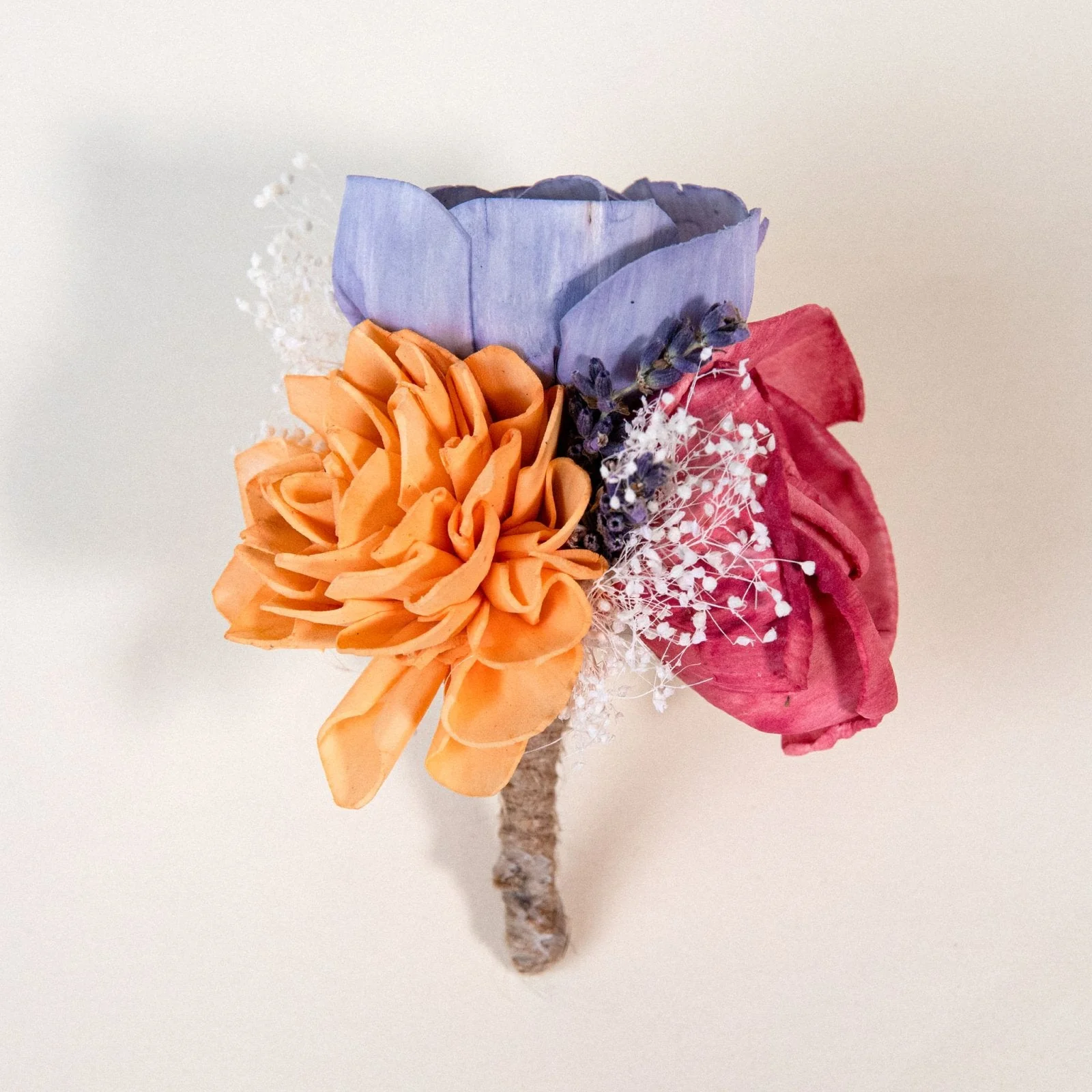 Peach Dawn Groom's Boutonniere