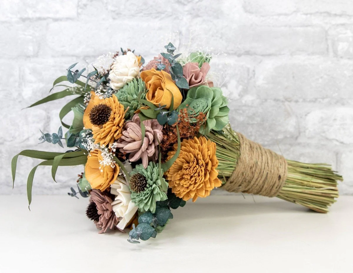 Rustic Chic Bridesmaid Bouquet - Image 2