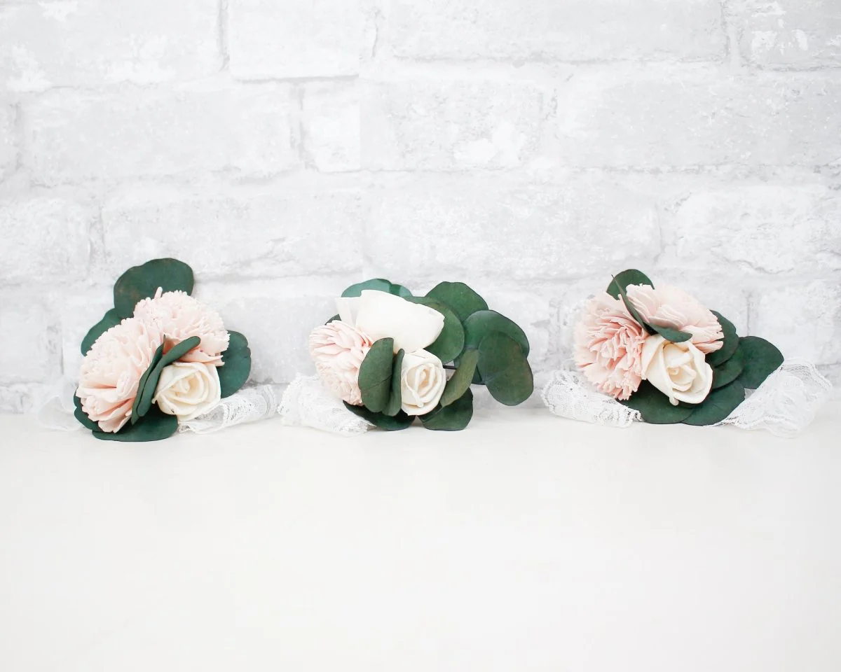 Silver Corsage (Set Of 3)
