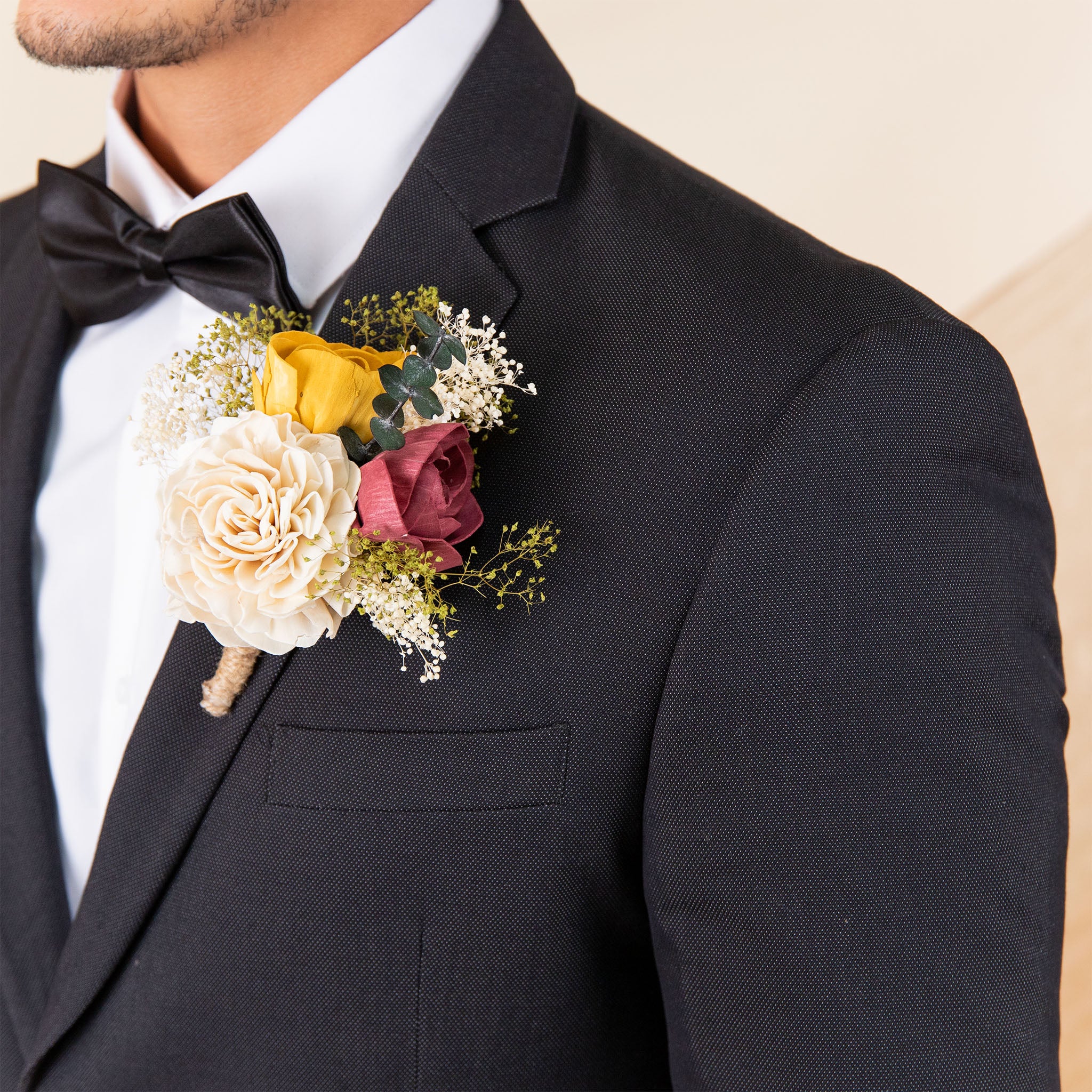 Sunflower Daze Groom's Boutonniere*