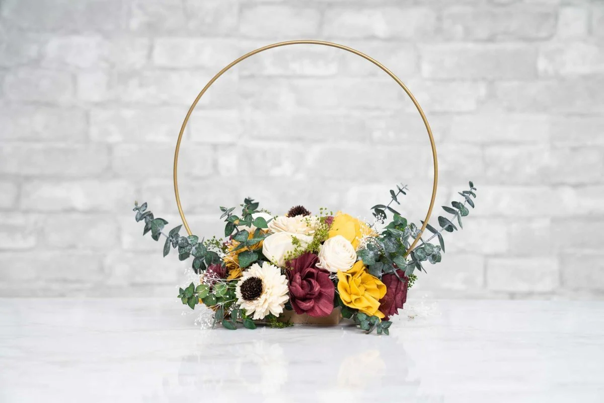 Sunflower Daze Hoop Centerpiece