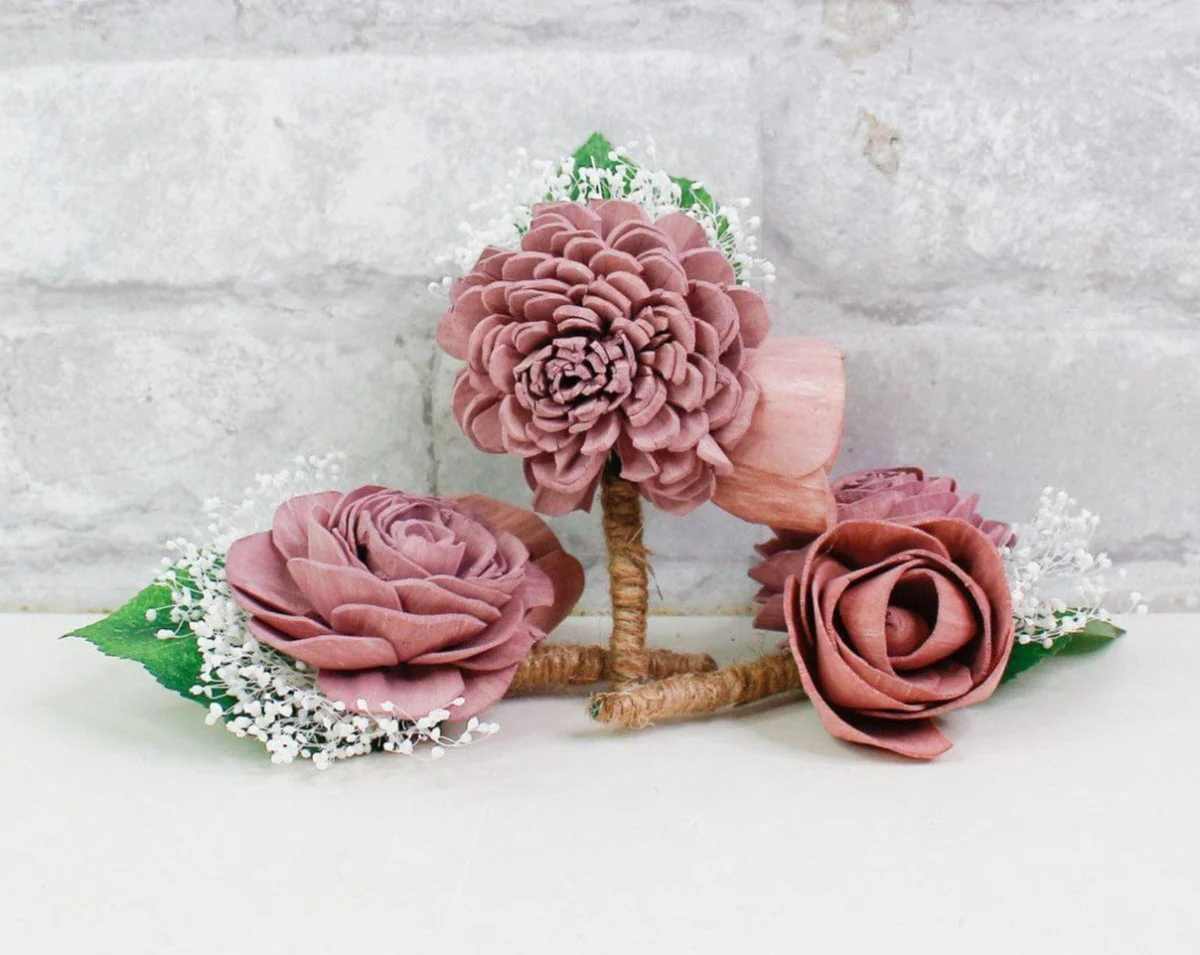 Sweet Serenade Boutonniere (Set of 3)