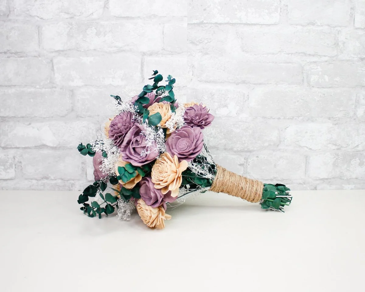 Tie The Knot Bridesmaid Bouquet - Image 4