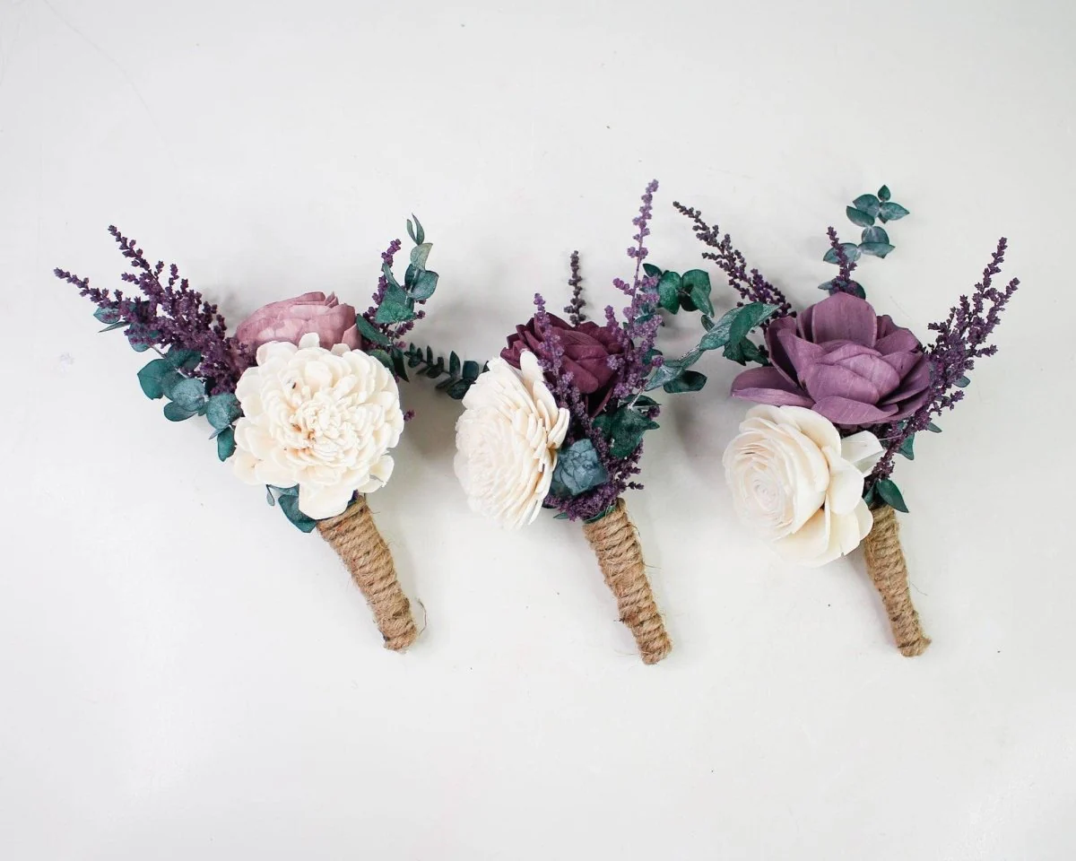 Twilight Sky Boutonniere (Set of 3) - Image 2