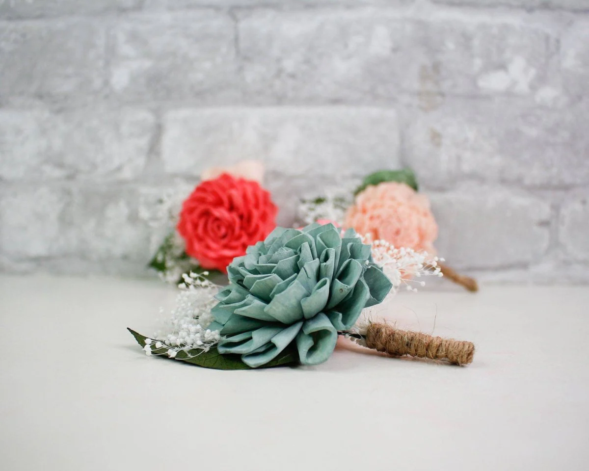 Vacay Vibes Boutonniere (Set of 3)