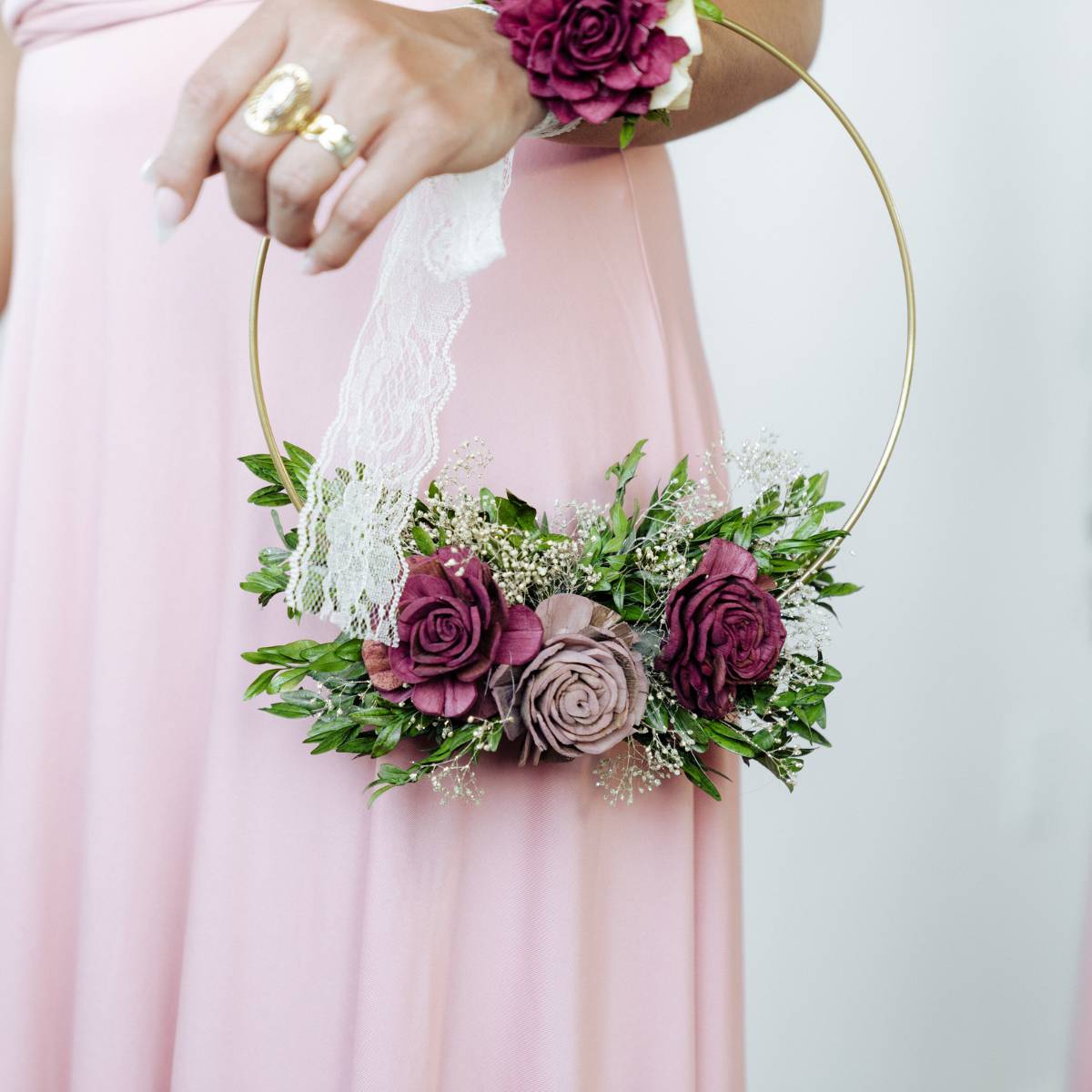 Vintage Vineyard Hoop Bouquet*