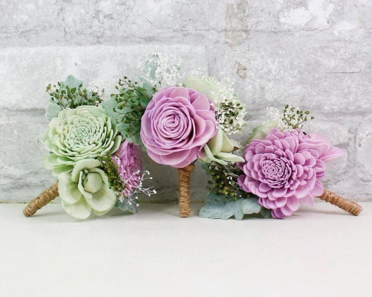 Whimsy Boutonniere (Set Of 3)*