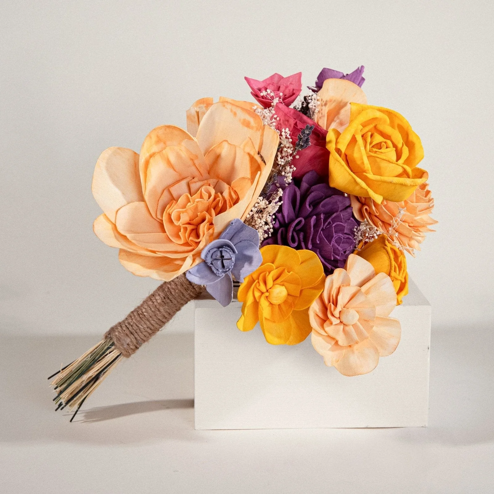 Wild Style Peach Dawn Bridesmaid Bouquet - Image 3